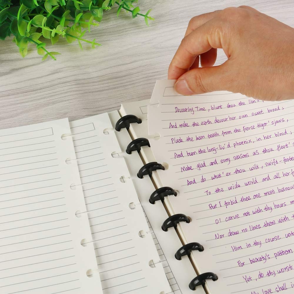 Eagle Discbound Refill Paper, Filler Paper for Junior-Sized Discbound Noteboo...