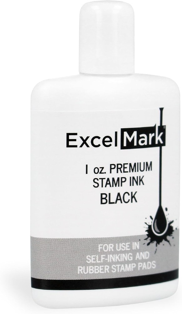 Self Inking Stamp Refill Ink 1 Ounce Black