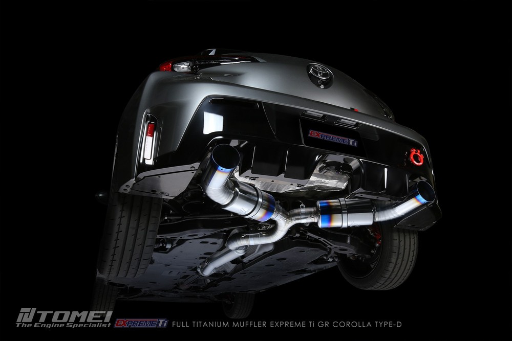 Tomei Full Titanium Muffler Kit Type D for Toyota GR Corolla Dual Exit