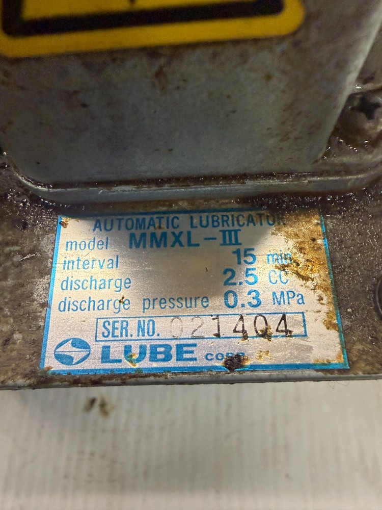 LUBE CORP. #MMXL-III Automatic Lubricator