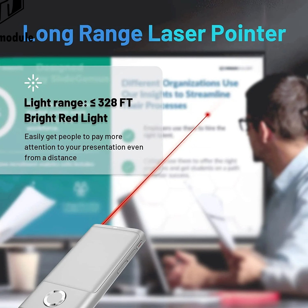 Cheerdots Wireless Air Mouse Presenter Trackpad Laser Pointer Clicker Bluetooth