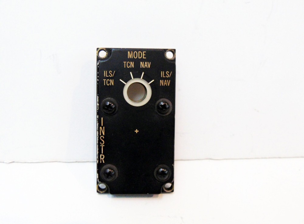 F-16 Instrument Panel Navigation Mode Switch Edge Lighted Panel & Back Plate
