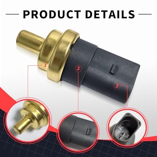 06A919501A Coolant Temperature Sensor Engine Switch Sensors with 1 Clamps