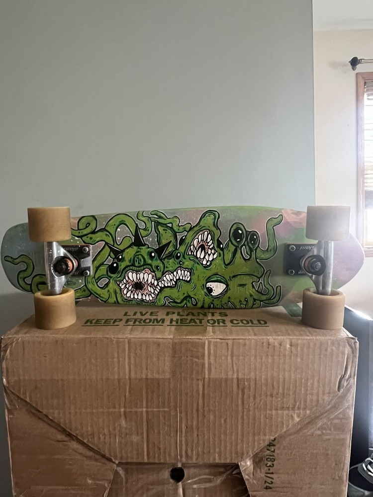 cruiser skateboard complete Hand painted