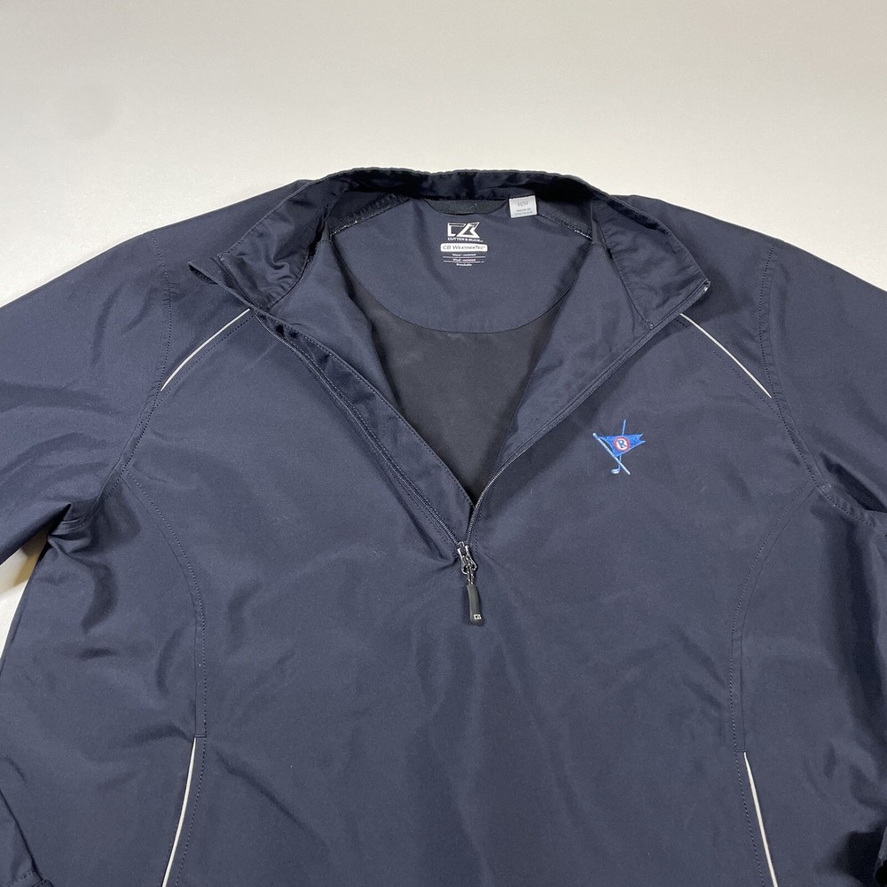 Cutter & Buck 1/2 Zip Pullover Men’s Medium Navy Wind Water Resistant Golf