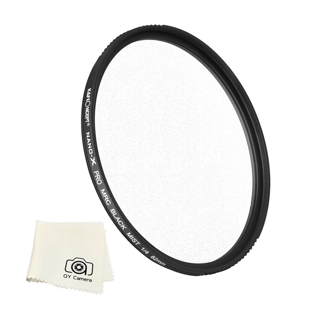 K&F Concept 72mm Filter Ring Black Pro Mist 1/4 Filter Multi Coated