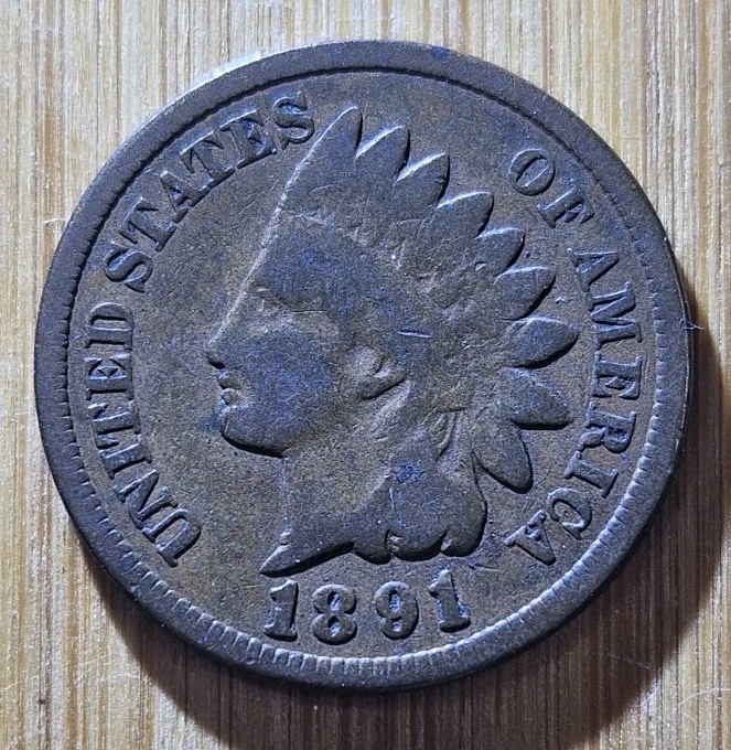 1891 Indian Head Penny