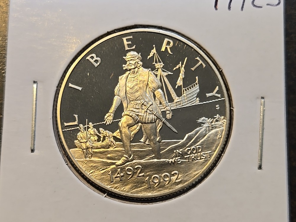 1992 Christopher Columbus Proof CLAD Half Dollar US Mint Commemorative Coin