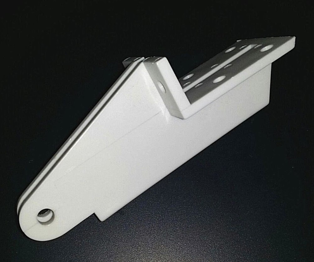 Screen door closer bracket - White Pool cage lanai closer bracket