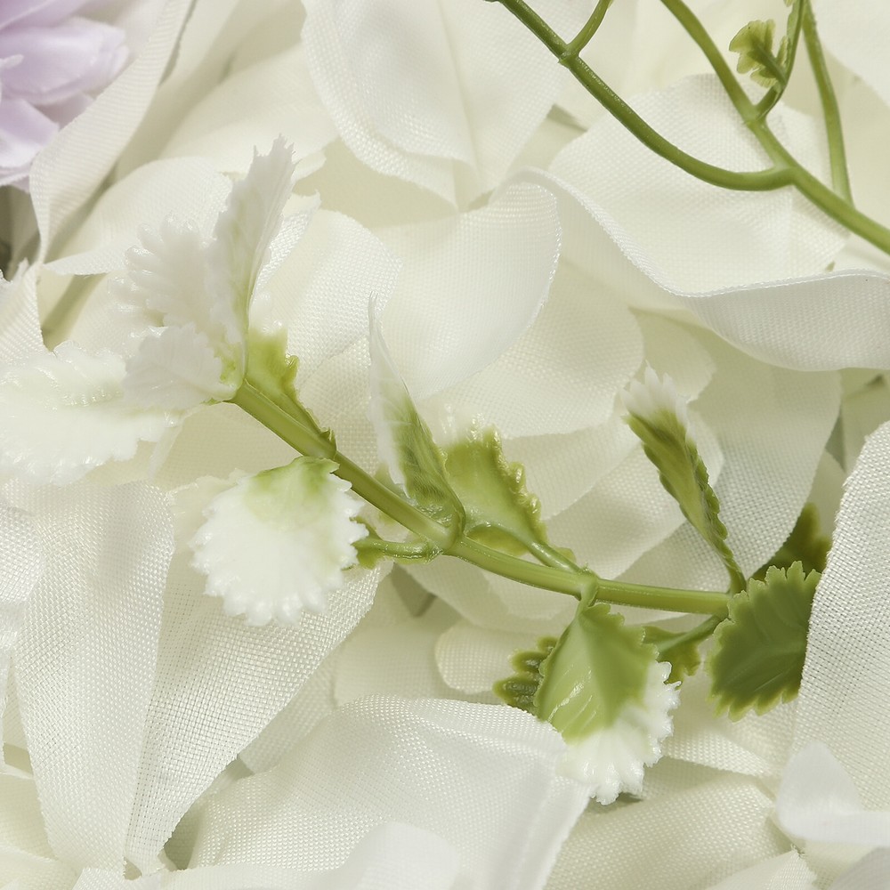 12pcs 3D Flower Wall Panel Artificial Flower Wall Background Silk Rose Wedding