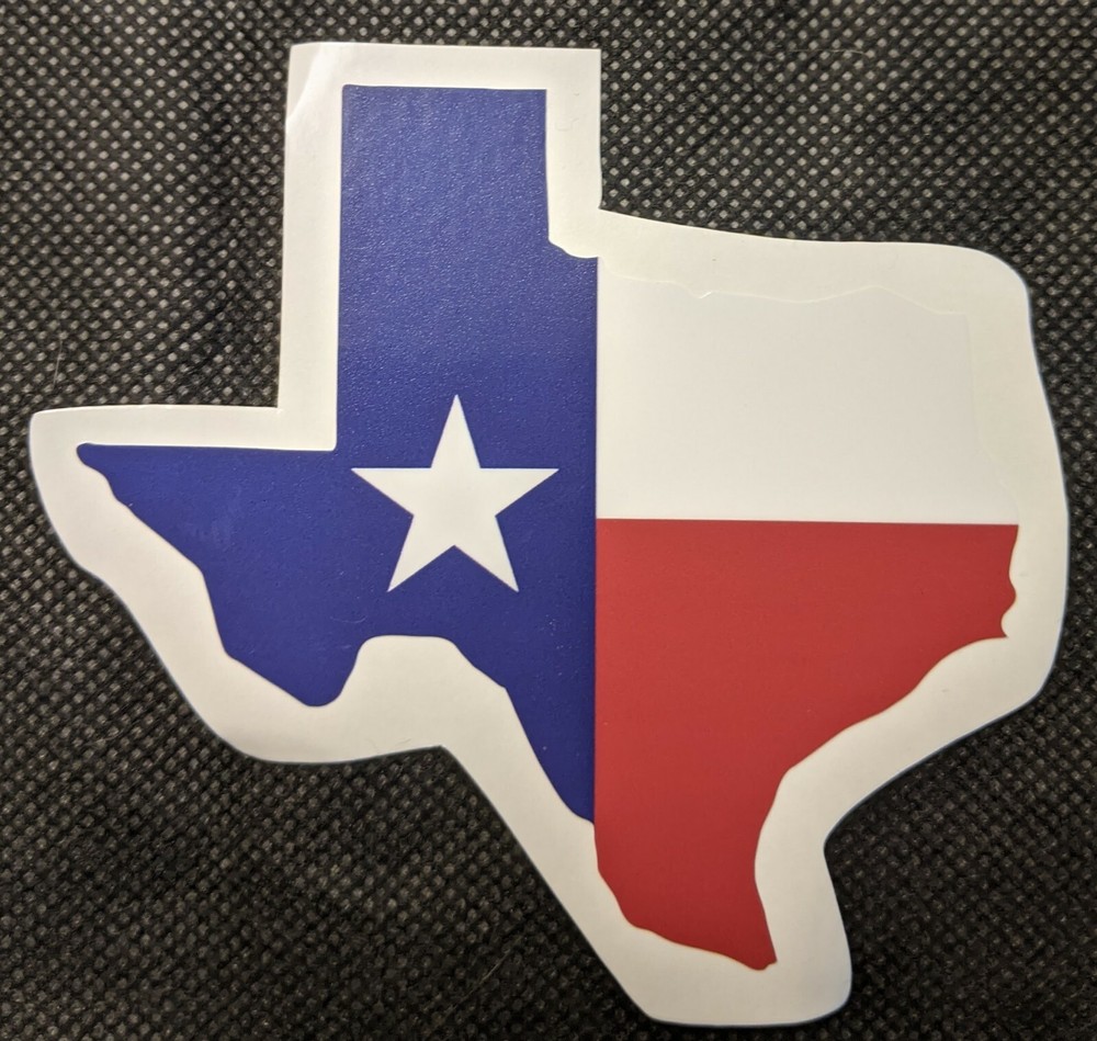 Texas State Flag Vinyl Sticker