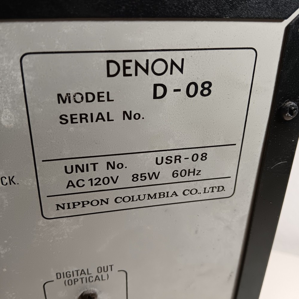 DENON D-08 Personal Component System Receiver CD Dual Cassette Player Working