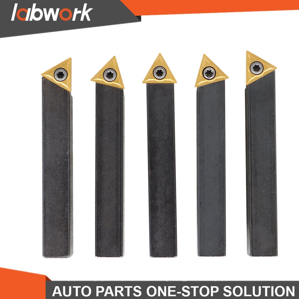 Labwork 5Pcs 1/2 Inch Indexable Carbide Insert Turning Tooling Bit Holder Set