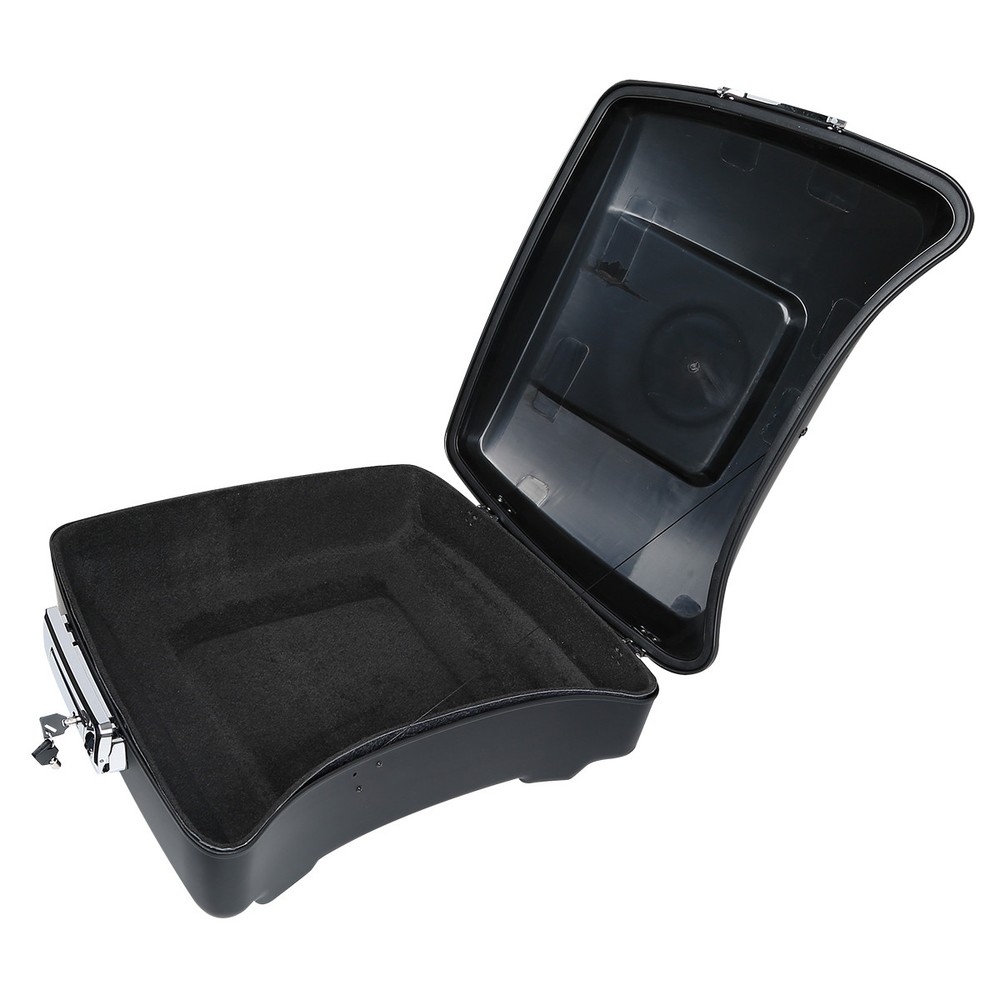 Matte Chopped Trunk Backrest Rack Docking Fit For Harley Electra Glide 14+