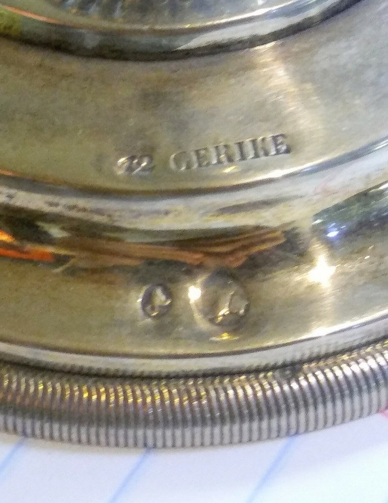 Pair of Continental Silver Candlesticks by Gerike