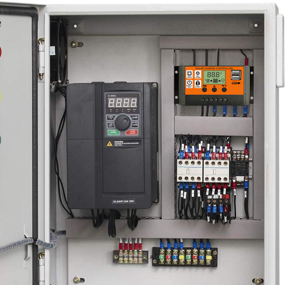 100A 12/24V MPPT Solar Panel Kit Regulator Charge Controller Auto Focus Tracking