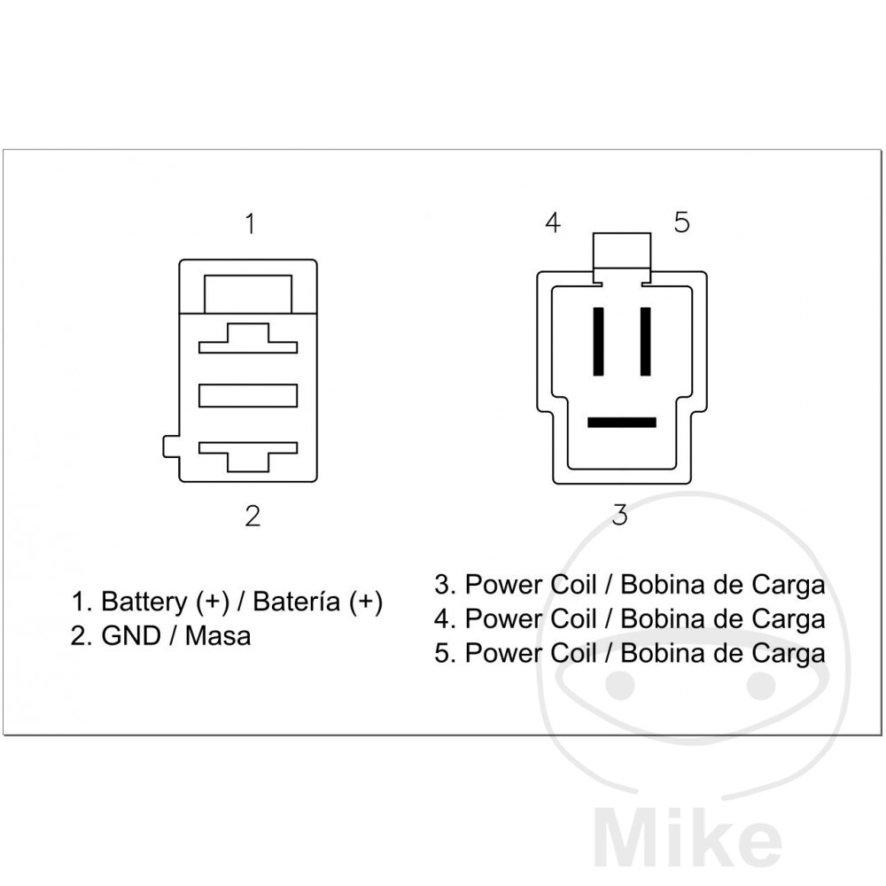 DZE Regulator Rectifier fits Kymco Super Dink 125 i ABS 2011-2017