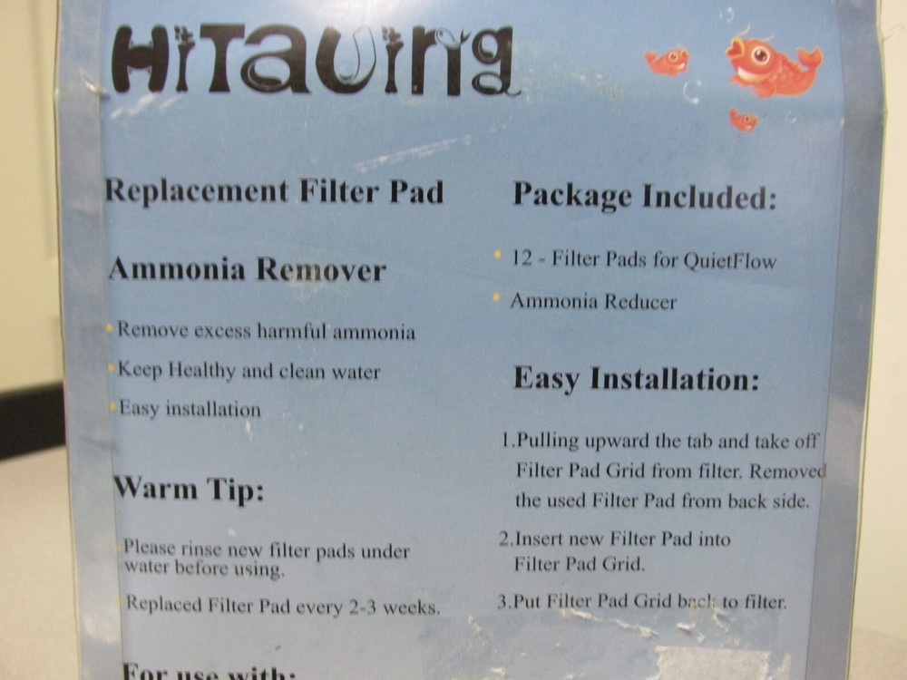 Hitauing Replacement Aquarium Filter Pad 12/Pack for QuietFlow LED Pro 20/75