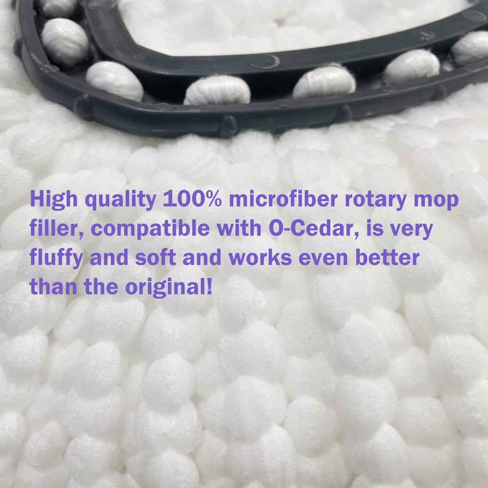 2 Pack Spin Mop Heads Ocedar EasyWring Microfiber Replacement Mop Refills