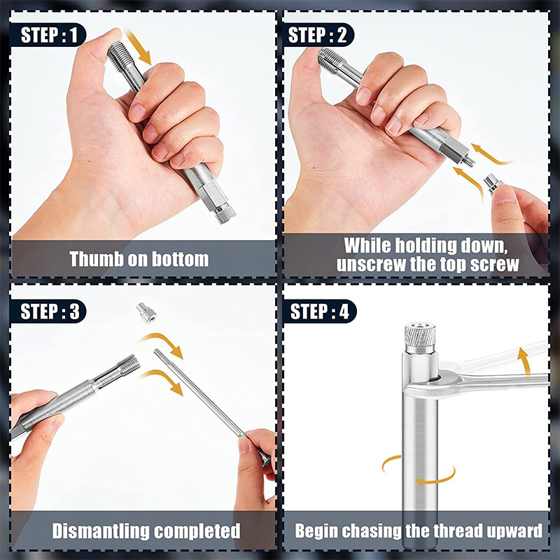 Threading Tools 14mm Back Tap Thread Repair Tool For Spark Plug Fouled Threads