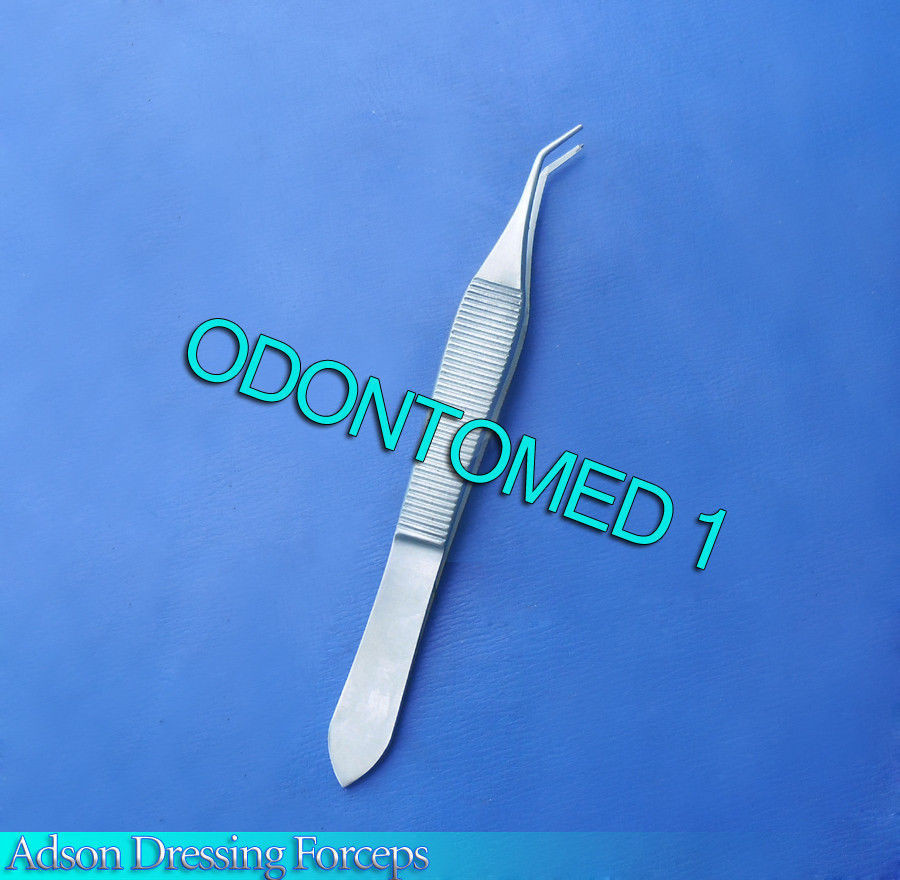 12 Adson Dressing Forceps Angled Surgical Instrumens