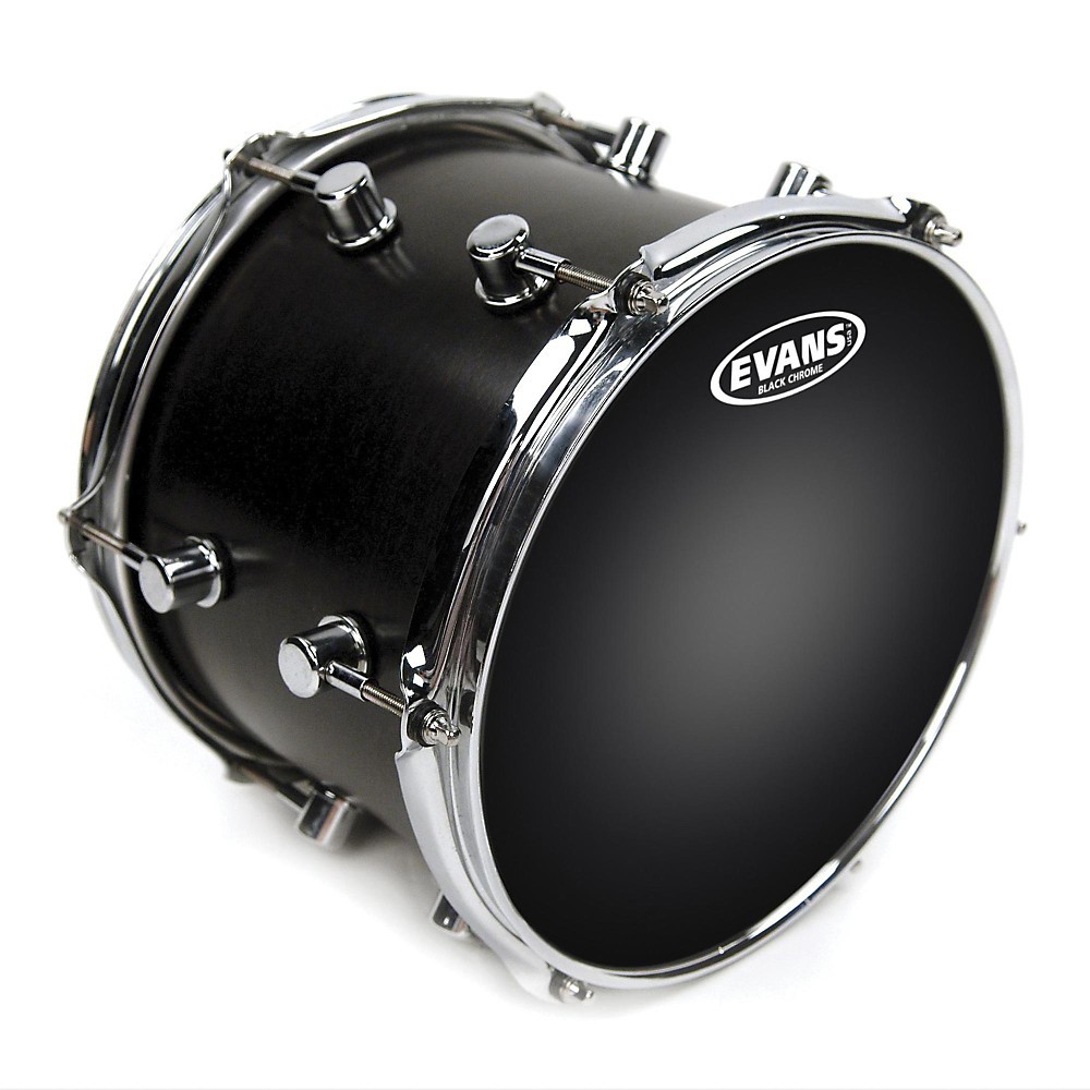 Evans Black Chrome Tom Batter Drumhead 6 in.