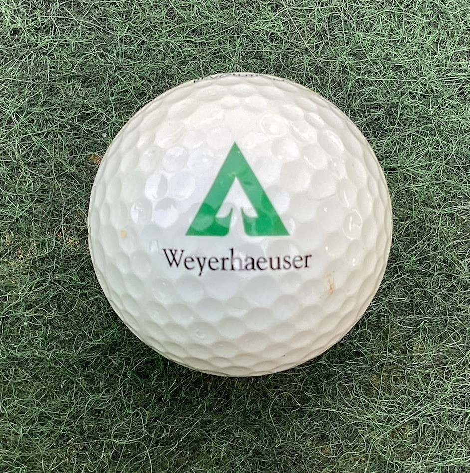 Weyerhaeuser Logo Display Golf Ball Maxfli