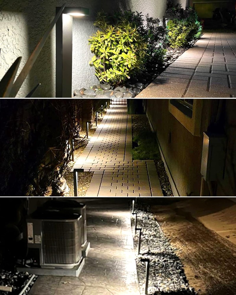 GKOLED 4-Pack Low Voltage Landscape Lighting, Pathway Lights, 4-Pack, 3000K