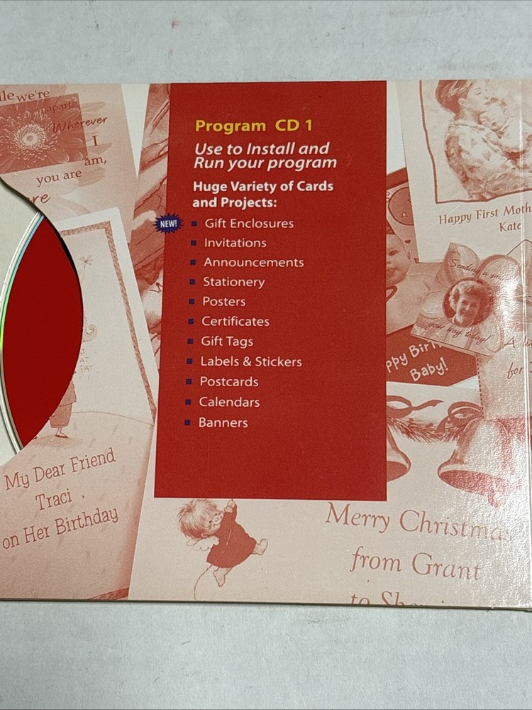 CreataCard 4 Plus PC-CD make print personalized anniversary comedy greeting card