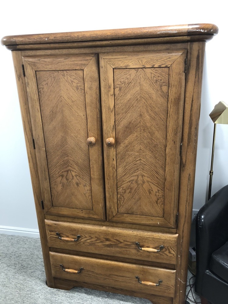SOLID OAK  ARMOIRE