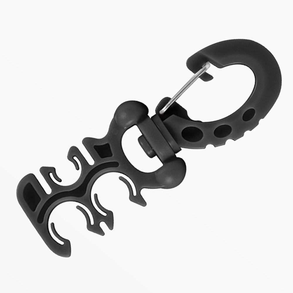 For Second Stage Regulator Scuba Hose Holder Clip with 3 Hole Quick Release