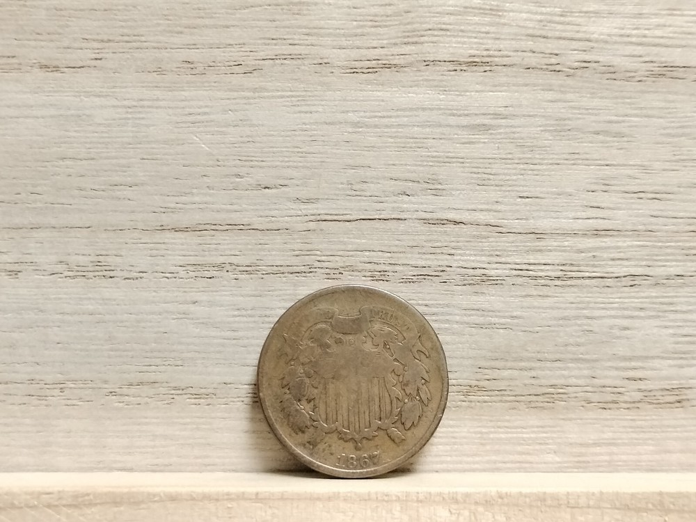 1867 2 Cents "Union Shield" US Coin
