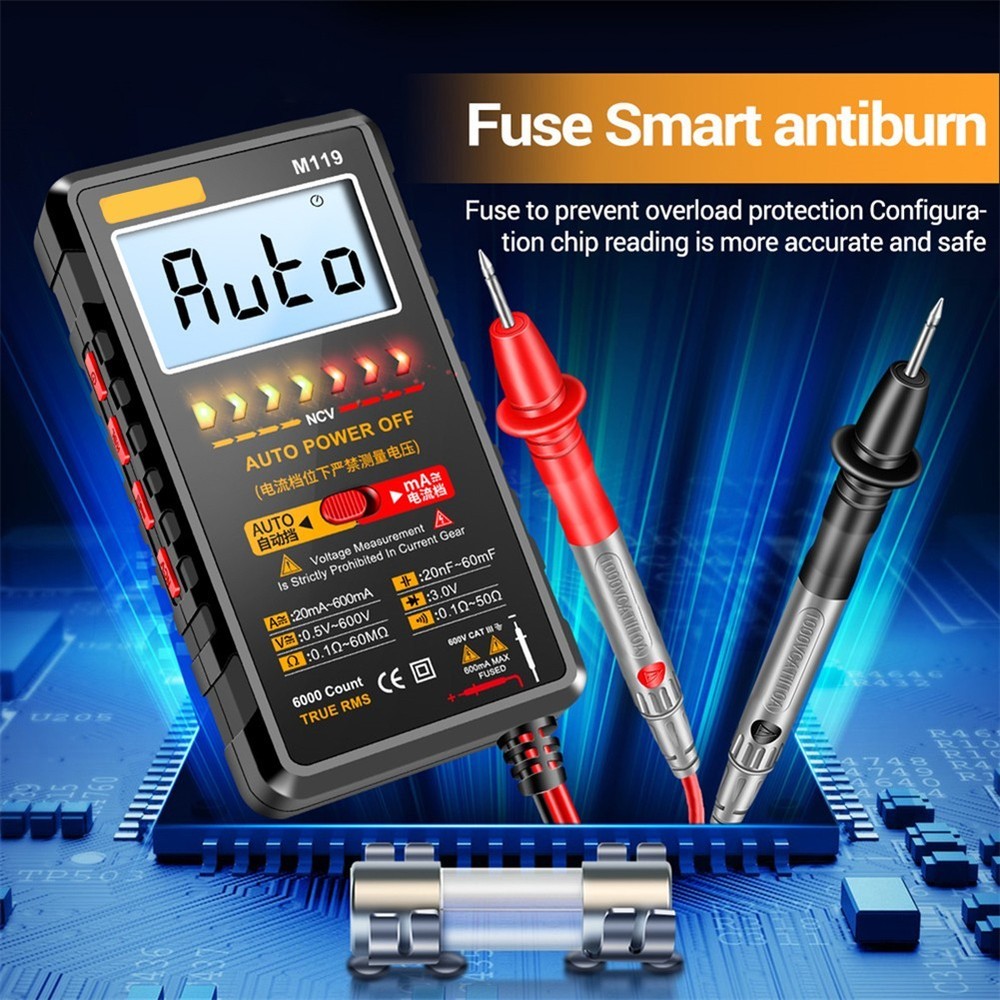Essential M119 Digital Multimeter 6000 Count for Technicians and Students