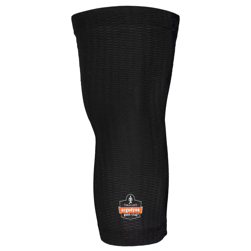 Proflex Black Padded Foam Soft Shell Knee Sleeves with Pull over Closure - 3-Lay