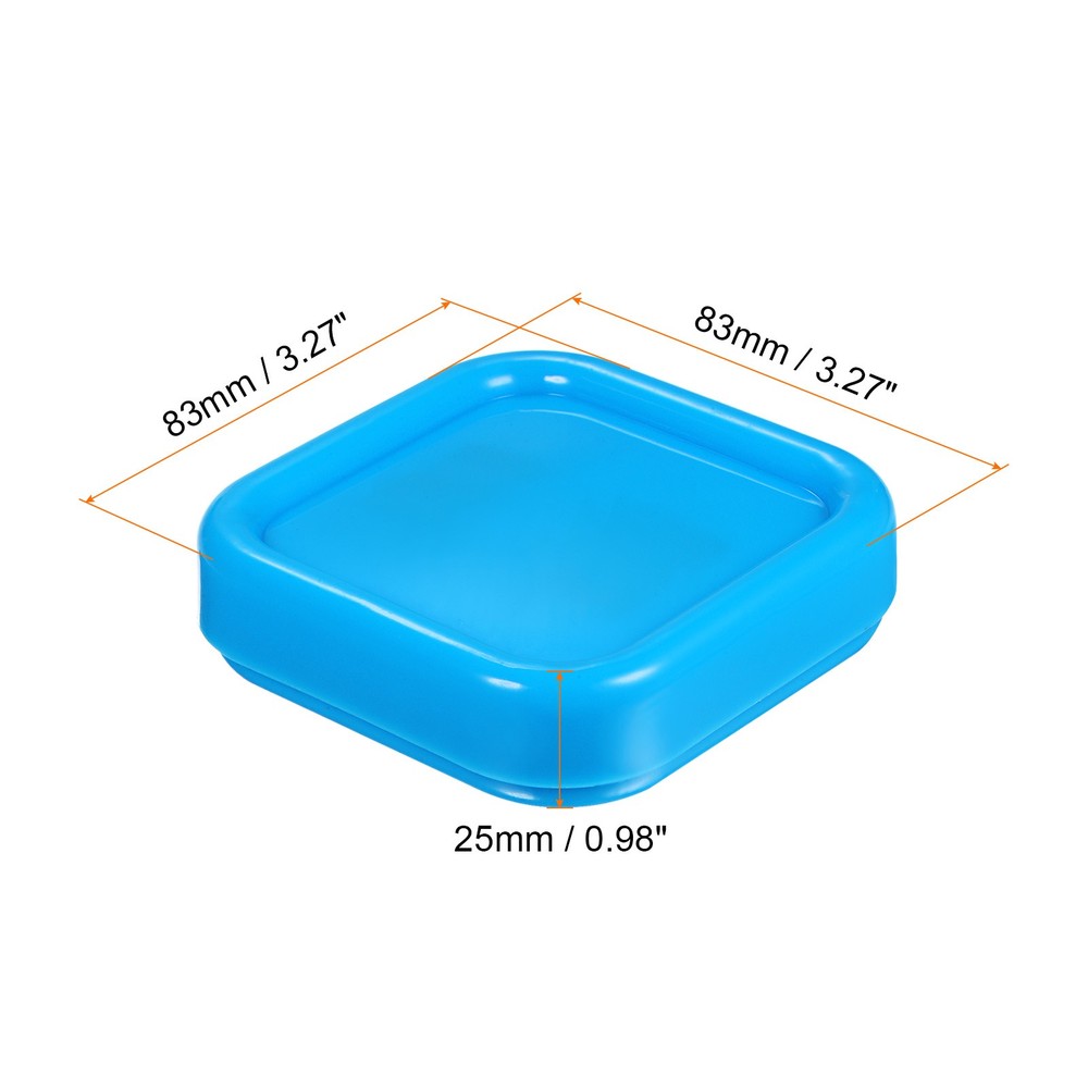 Magnetic Pin Cushion Square Sewing Pin Holder Storage Case Tool, Light Blue