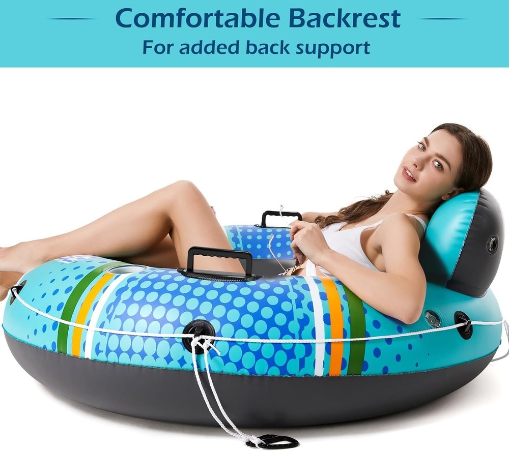 Inflatable River Tube Float - Heavy Duty River Float Pool Floats Lake Water ...