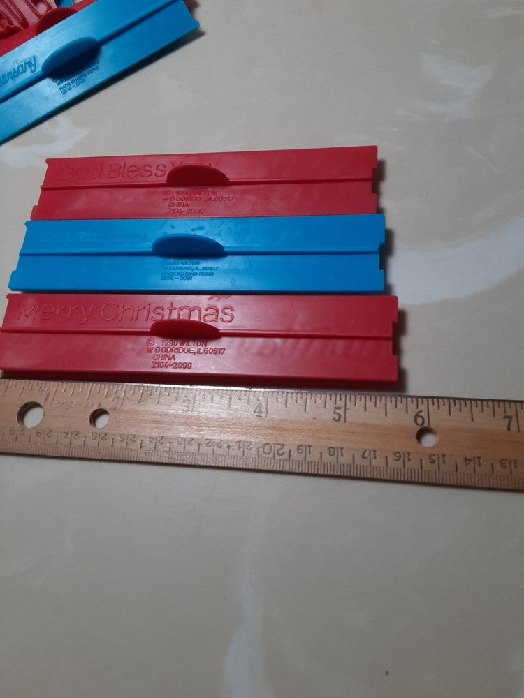 13 pc set 1988-1990 Wilton Message Pattern press forms stamps