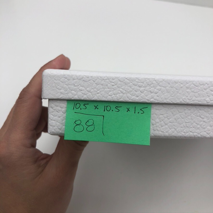 Dior Authentic Square Gift Box White Pebble Medium 10.5x10.5x1.5