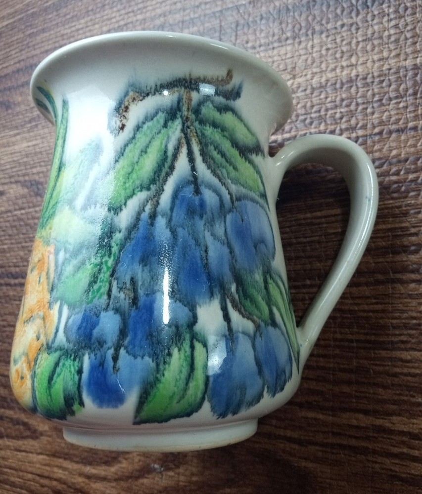 Monicats Ceramic Fruit Themed Cup Pitcher Planter Canada 2000 Grapes 24 oz