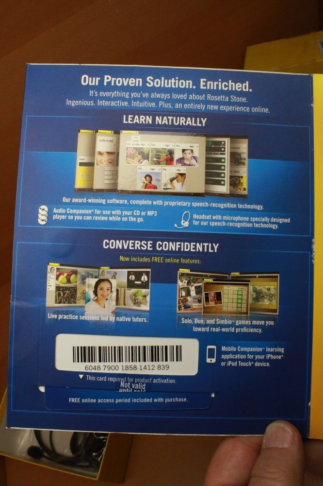 Rosetta Stone Deutsch German Level 1 with Headset (For PC or Mac) - Never Used