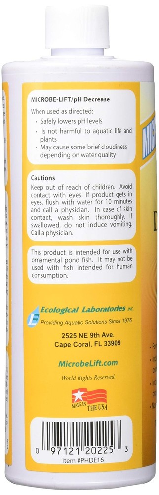 Ecological Labs PHDE16 Microbe Lift pH Decrease