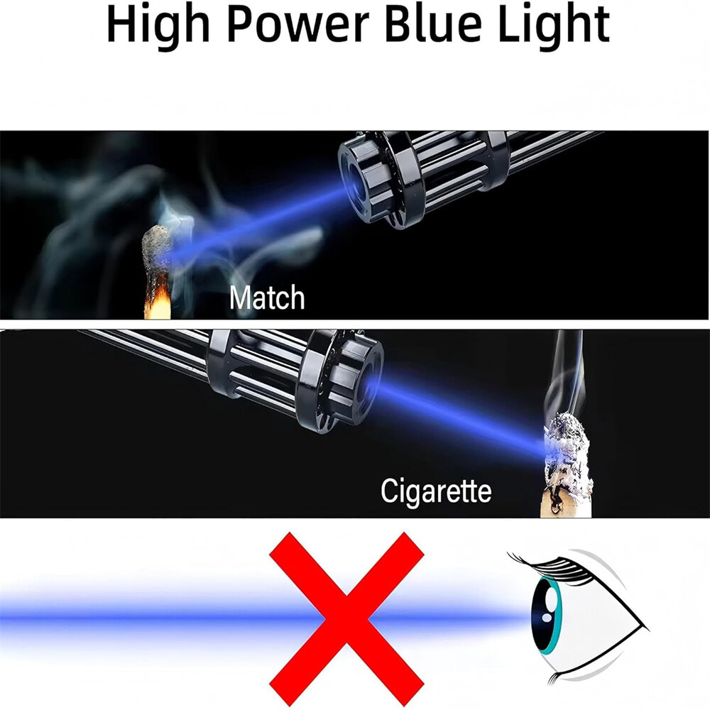 Aluminum Blue Laser Pointer Adjustable Visible Beam Dot Light 450nm Laser Light