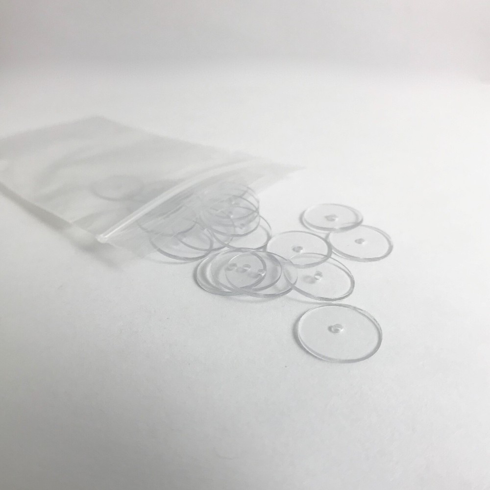 Ear Lift Earring Support, Magic Backs, Plastic Disk Earring Lifters - 10 Pairs