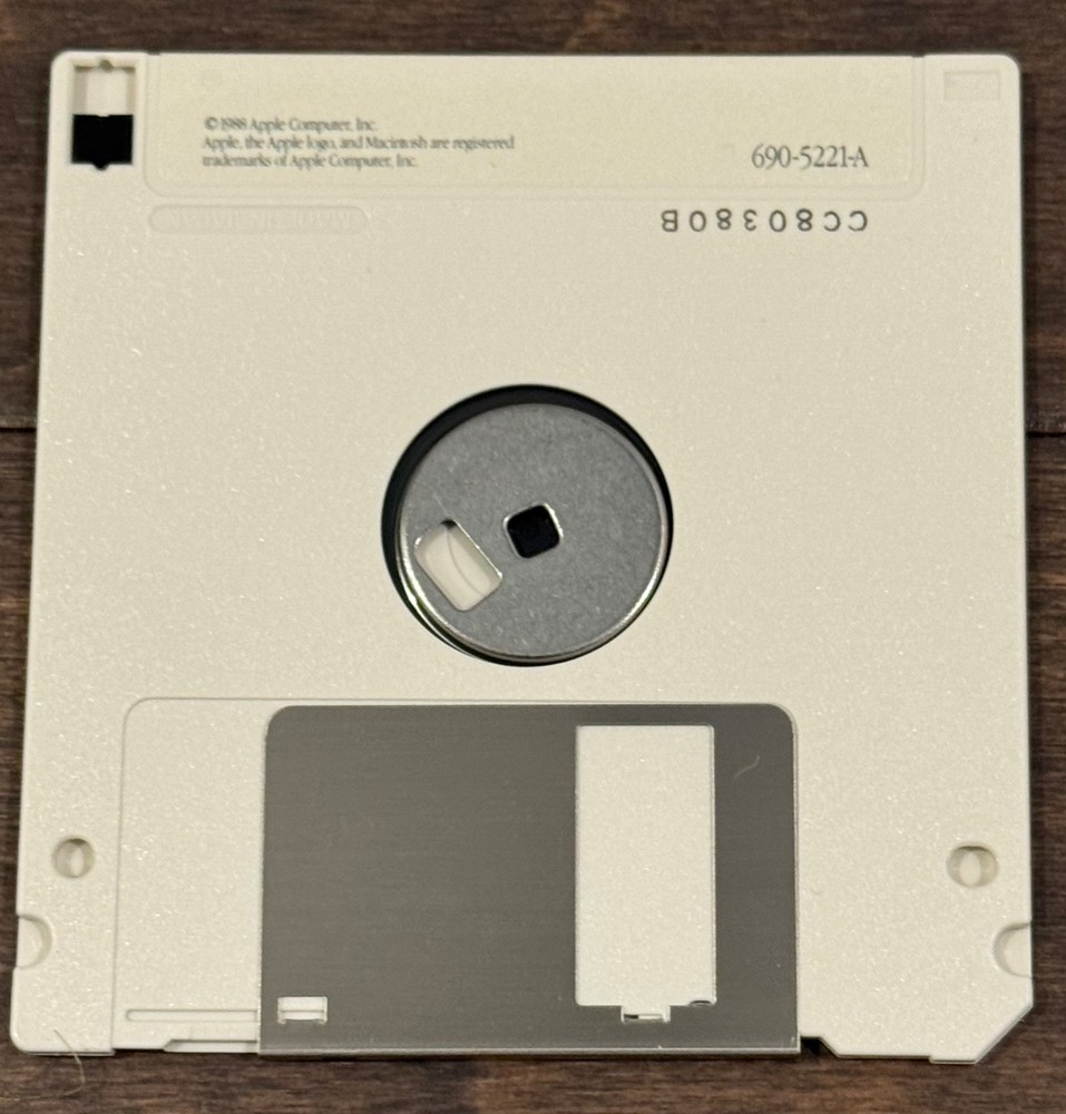 (4) Vtg Apple Macintosh 3.5" Disks: System Tools, Printing Tools, Utilities 1988