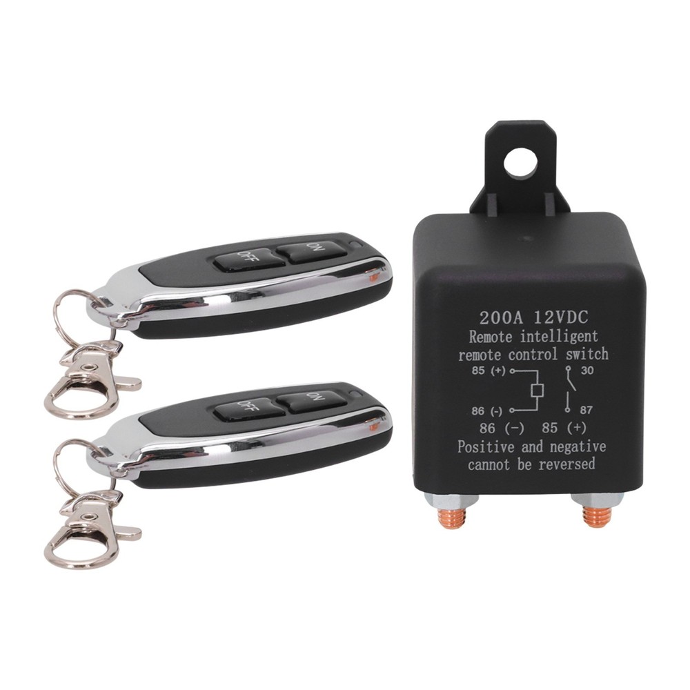 Multi Use Remote Control Relay for Vehicle Battery Disconnection at 200A
