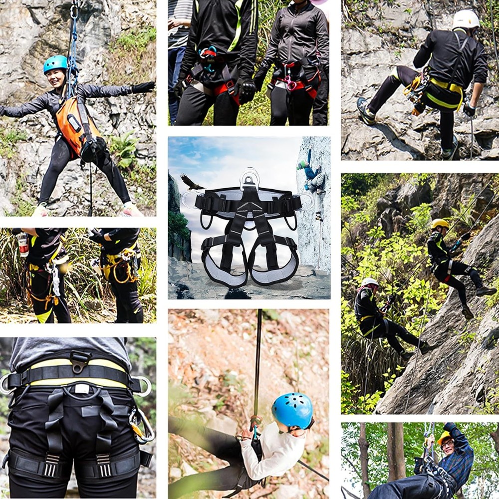 Tree Climbing Gear, Tree Climbing Spikes, Tree Climbing Gear with Adjustable Cli