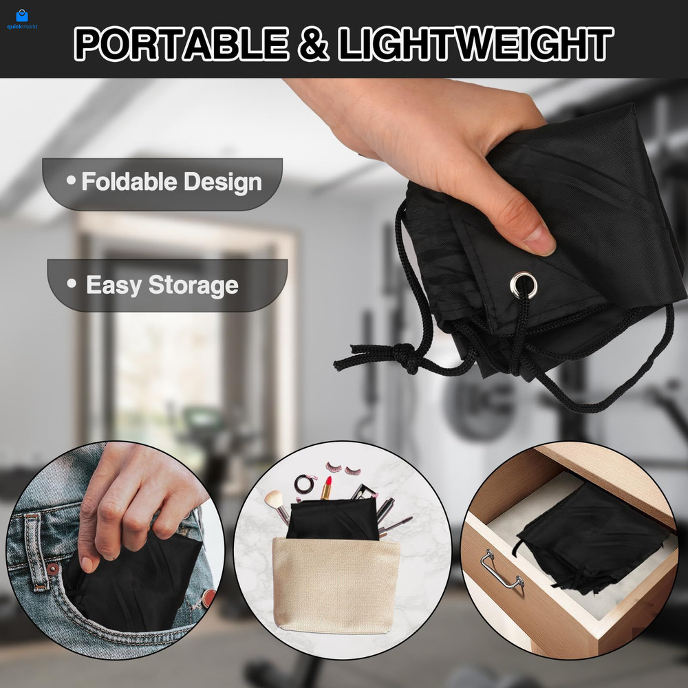 Drawstring Backpack 6Pcs Gym Bags Black Draw Medium, Multicolor