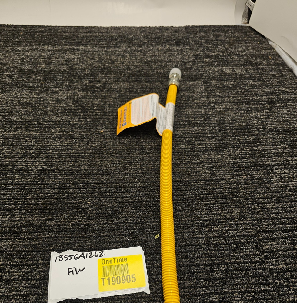 (QTY 2) Easyflex EFGC-038-YE-1011-18 1/2" MIP x FIP Gas Flex Connector Coated