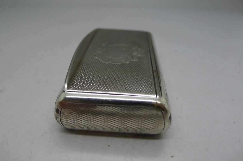 FRENCH ANTIQUE SOLID SILVER SNUFF BOX NO MONOGRAM NICE BOX ENTOURAGE1 SELLER