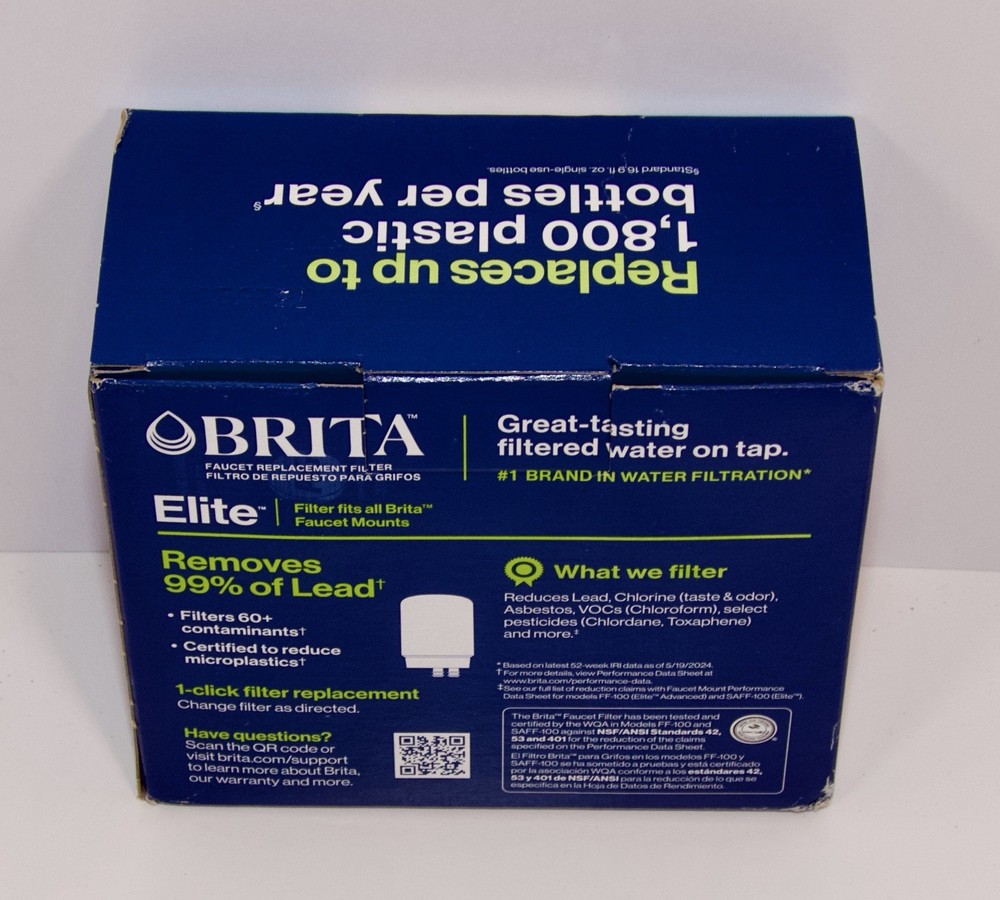 Brita Elite Replacement Water Filters 2 Pack Chrome